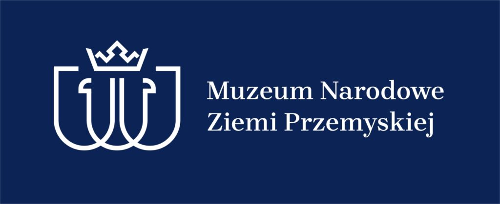 Logo Muzeum Narodowego Ziemi Przemyskiej - wariant podstawowy - monochromatyczny biały